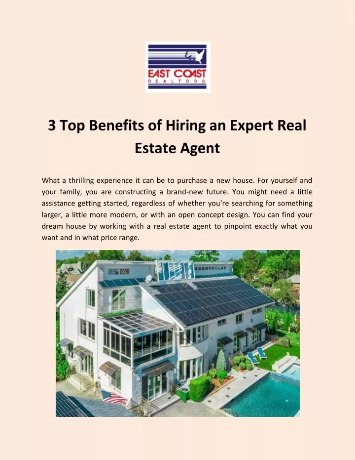 3 top benefits of hiring an expert real estate