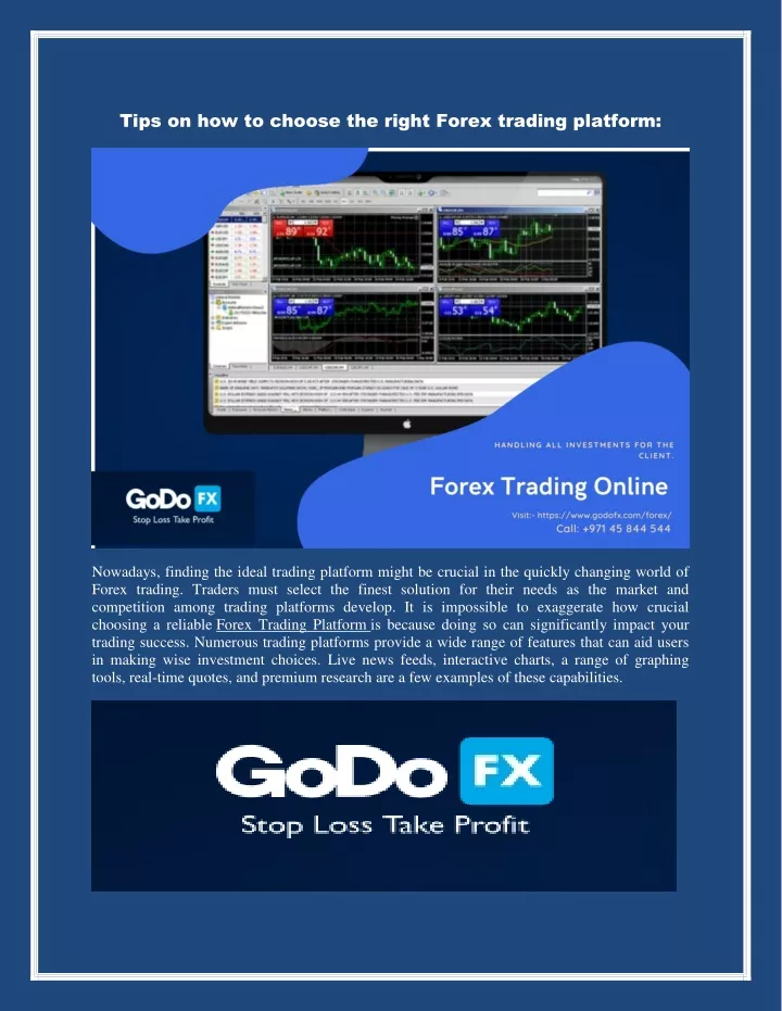 tips on how to choose the right forex trading
