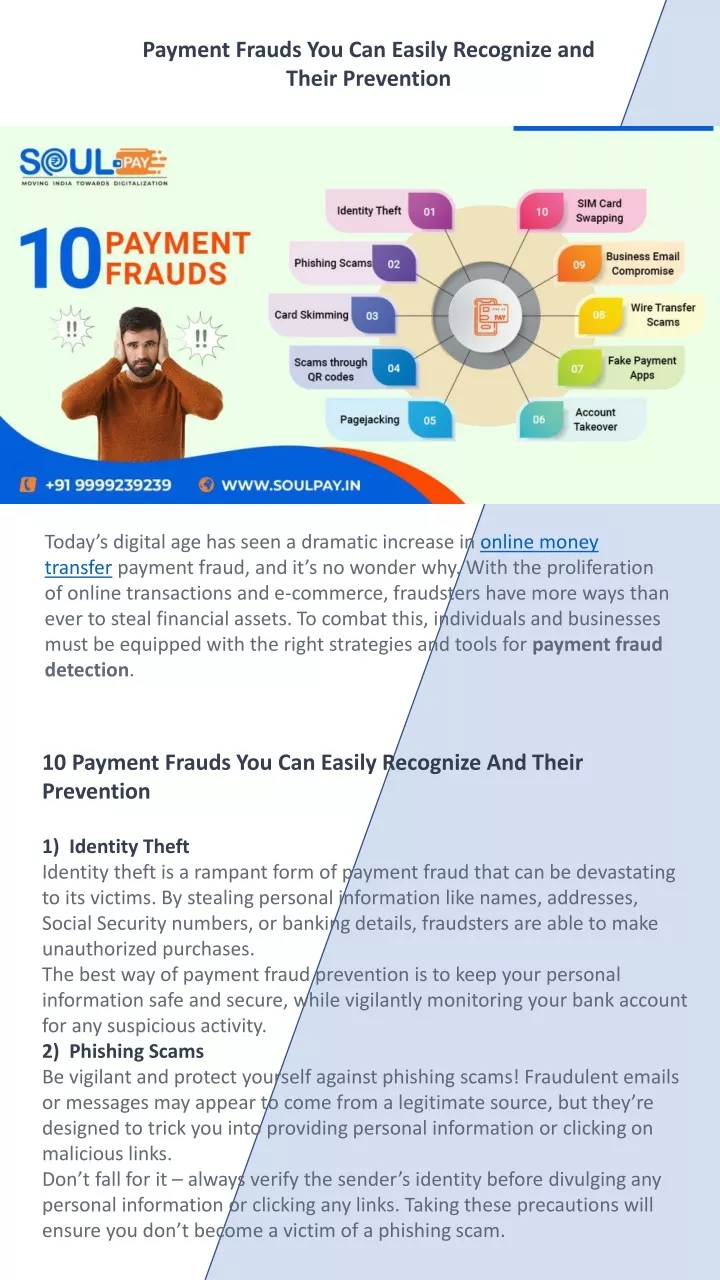 payment frauds you can easily recognize and their
