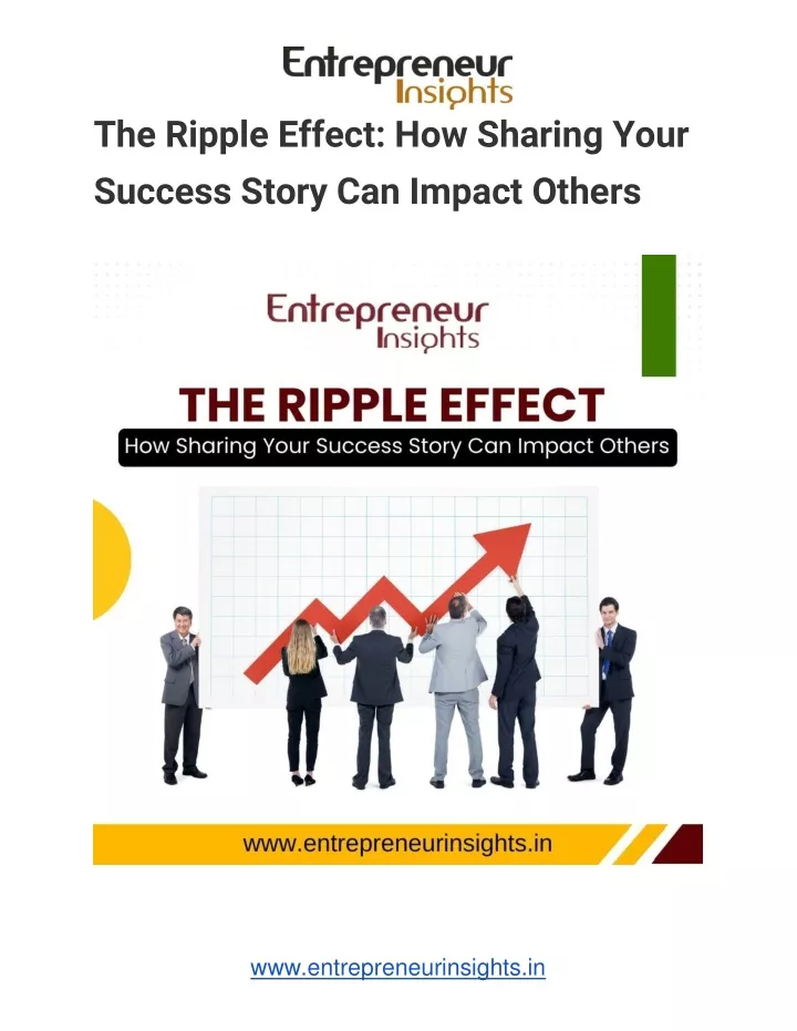 the ripple effect how sharing your success story