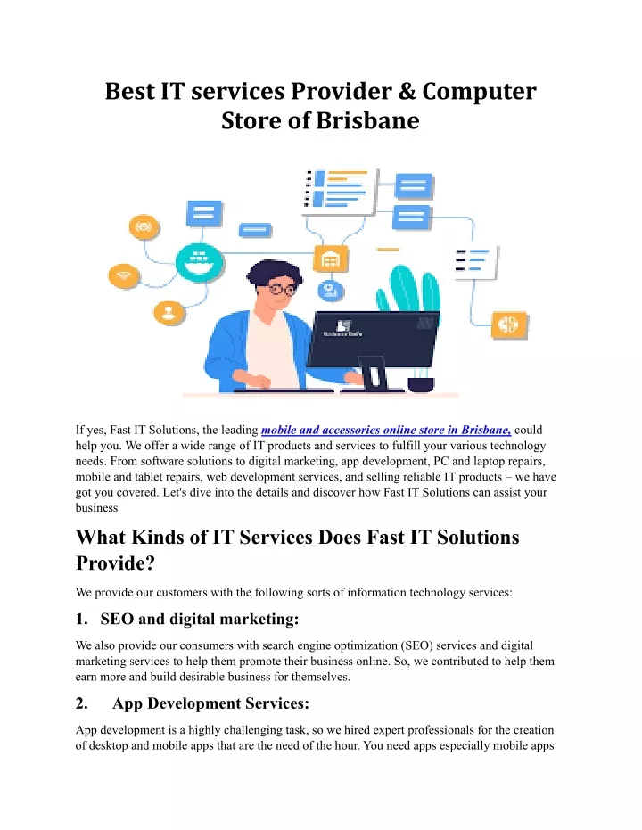 best it services provider computer store