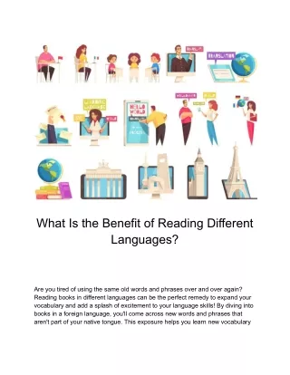 What Is the Benefit of Reading Different Languages