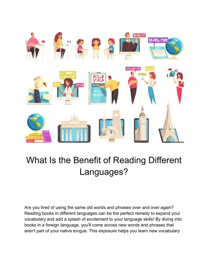 what is the benefit of reading different languages