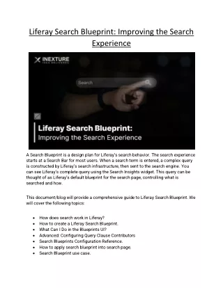 liferay search blueprint improving the search