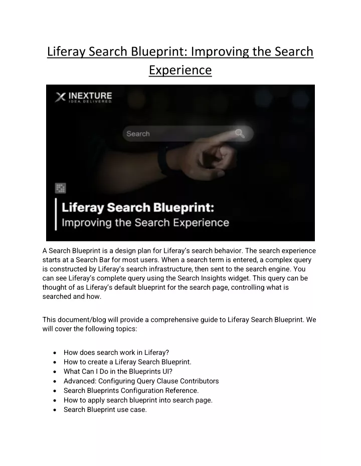liferay search blueprint improving the search