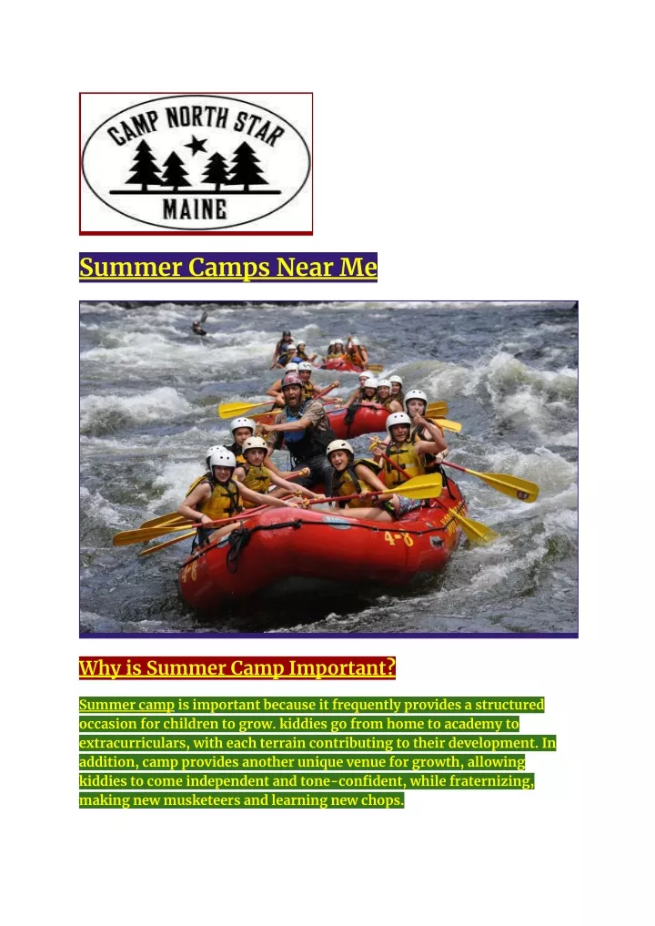 PPT Summer Camps Near Me PowerPoint Presentation, free download ID