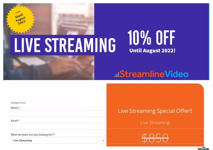 live streaming video production