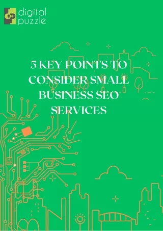 5 Key Points to consider Small Business SEO Services