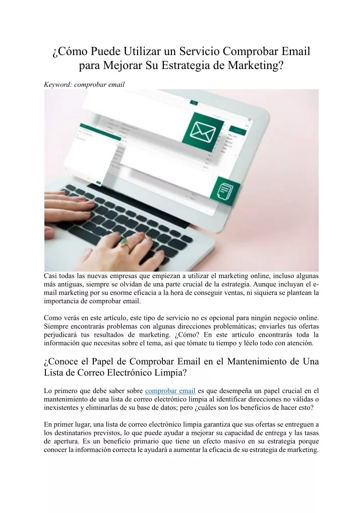 c mo puede utilizar un servicio comprobar email