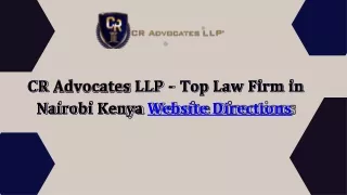 CR Advocates LLP Business registration in Kenya