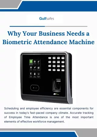 Why Your Business Needs a Biometric Attendance Machine