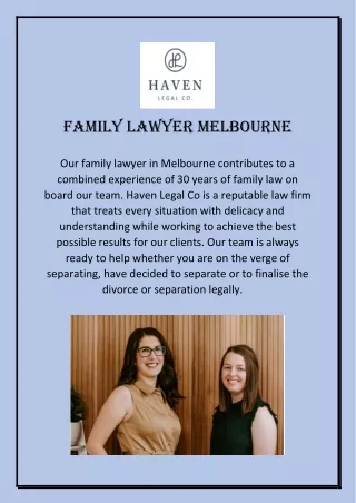 Family Lawyer Melbourne