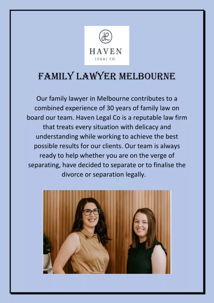 family lawyer melbourne