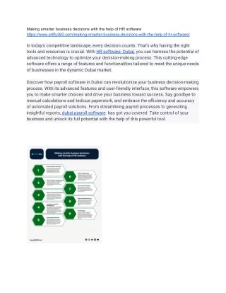making smarter business decisions with the help