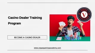 Casino Dealer Training Program - Vegas Gaming Academy