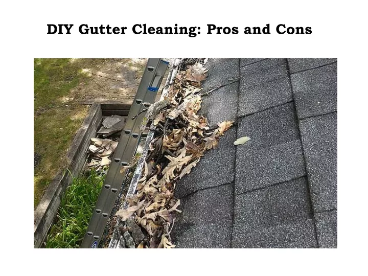 diy gutter cleaning pros and cons