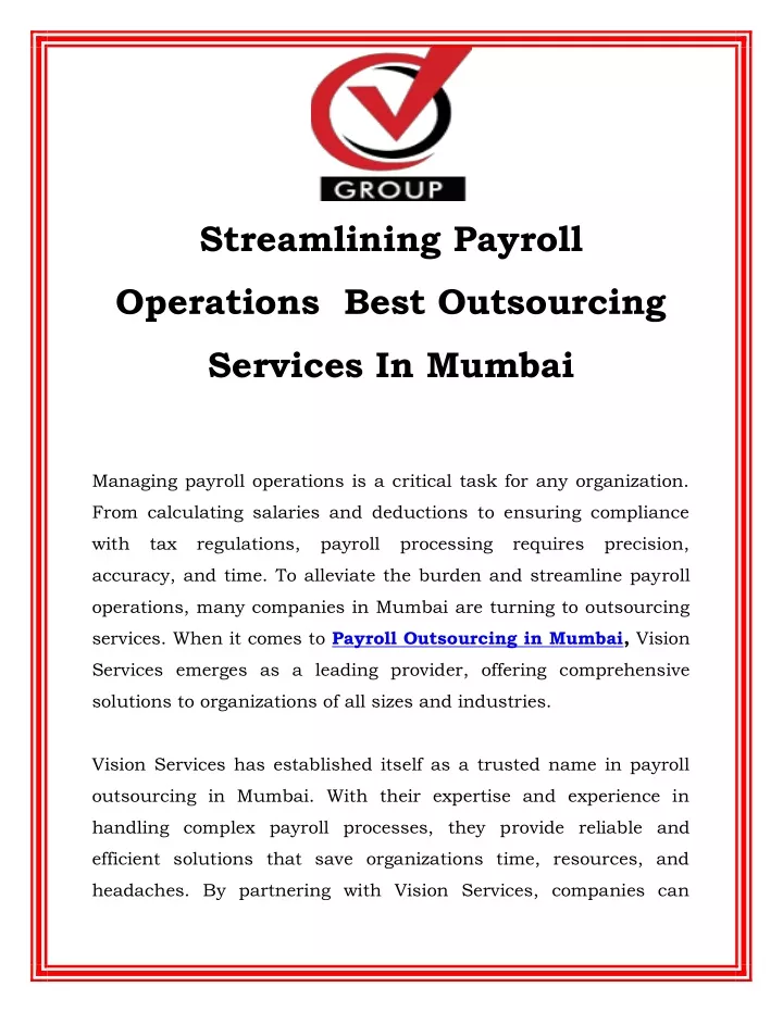 streamlining payroll