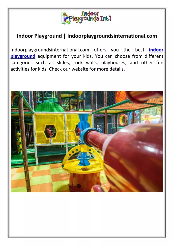 indoor playground indoorplaygroundsinternational