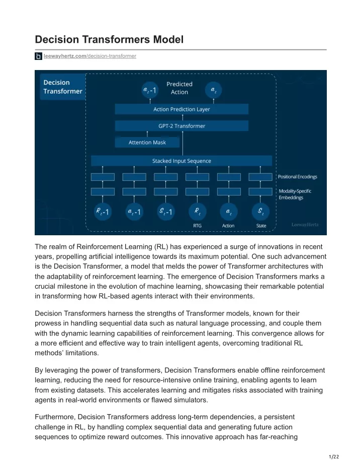 decision transformers model