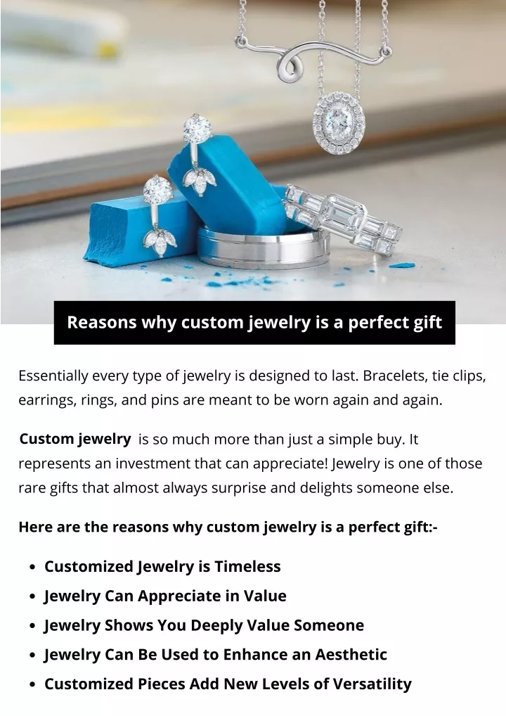 reasons why custom jewelry is a perfect gift