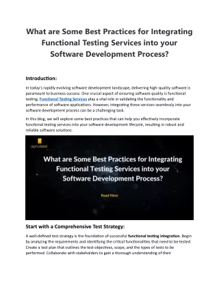 what are some best practices for integrating