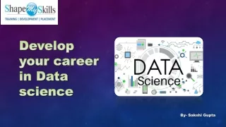 Boost your career | Data Science Training in Noida | ShapeMySkills