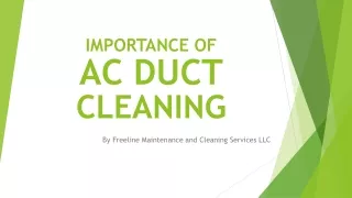 AC DUCT CLEANING