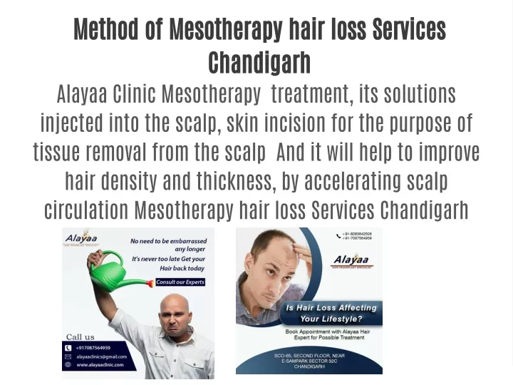 method of mesotherapy hair loss services