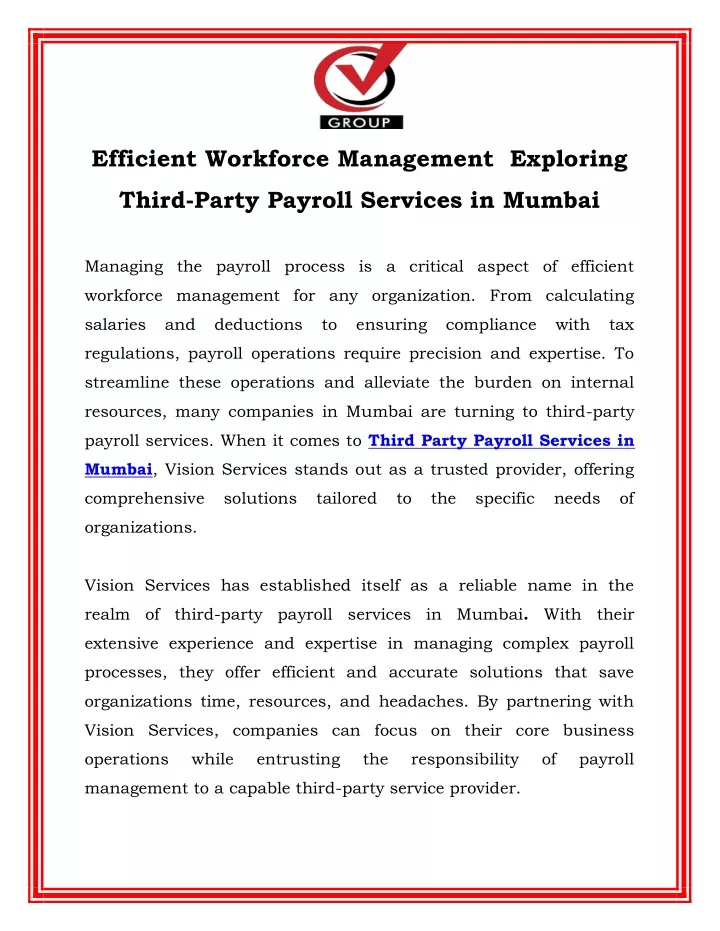 efficient workforce management exploring