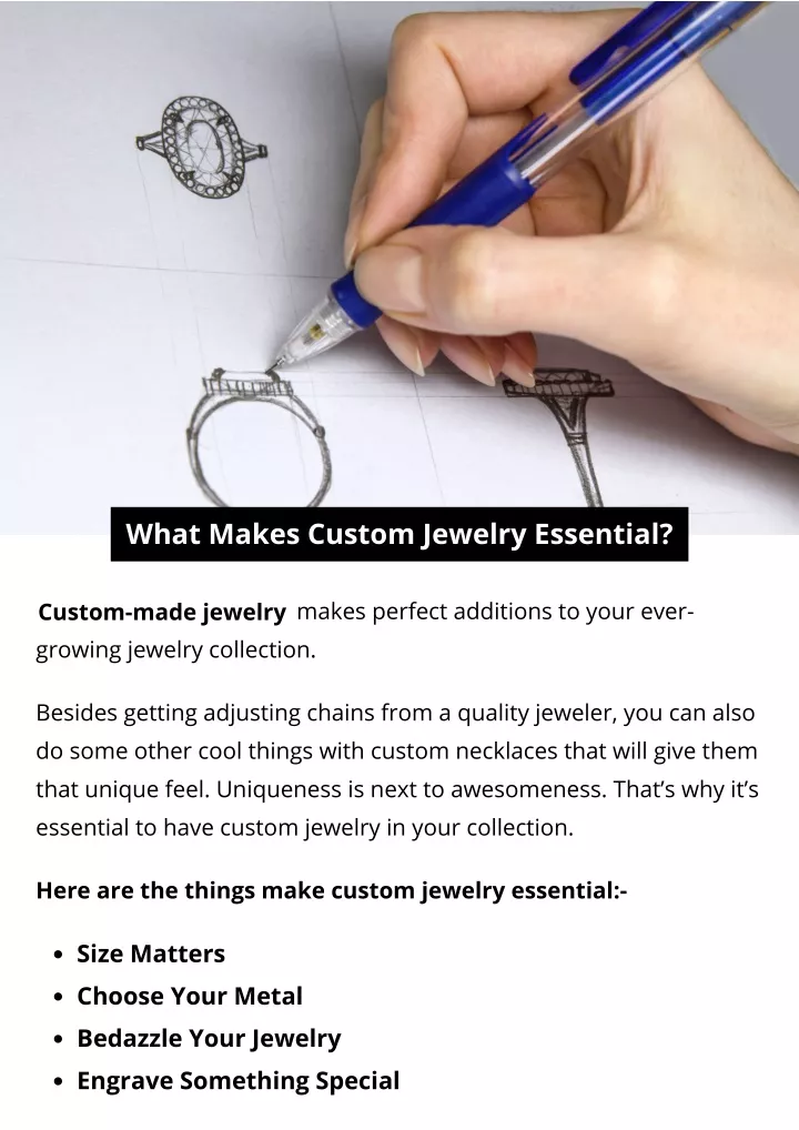 what makes custom jewelry essential