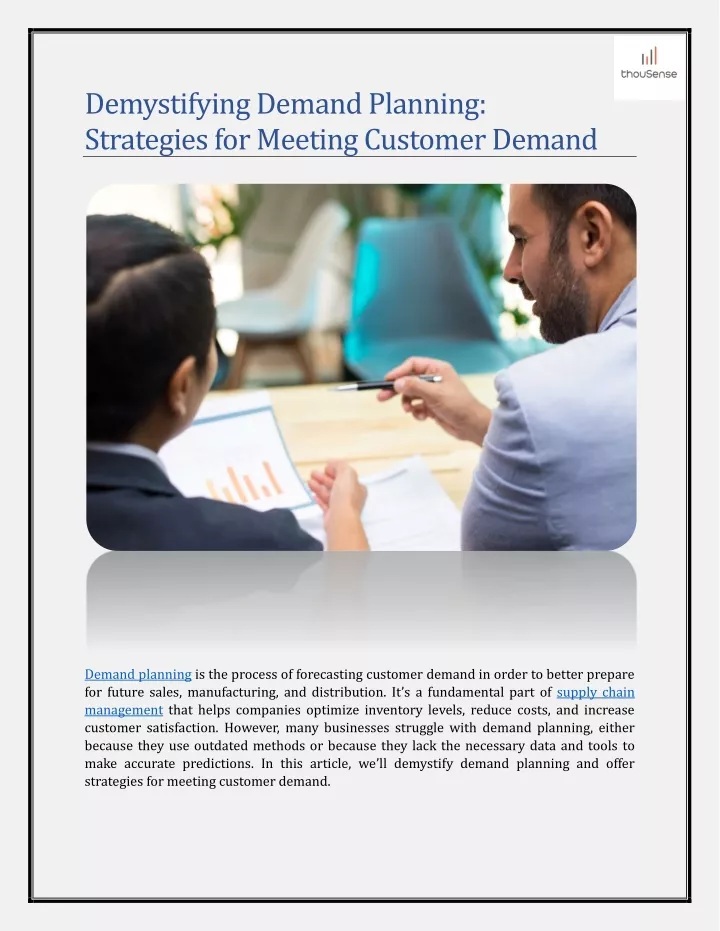 demystifying demand planning strategies