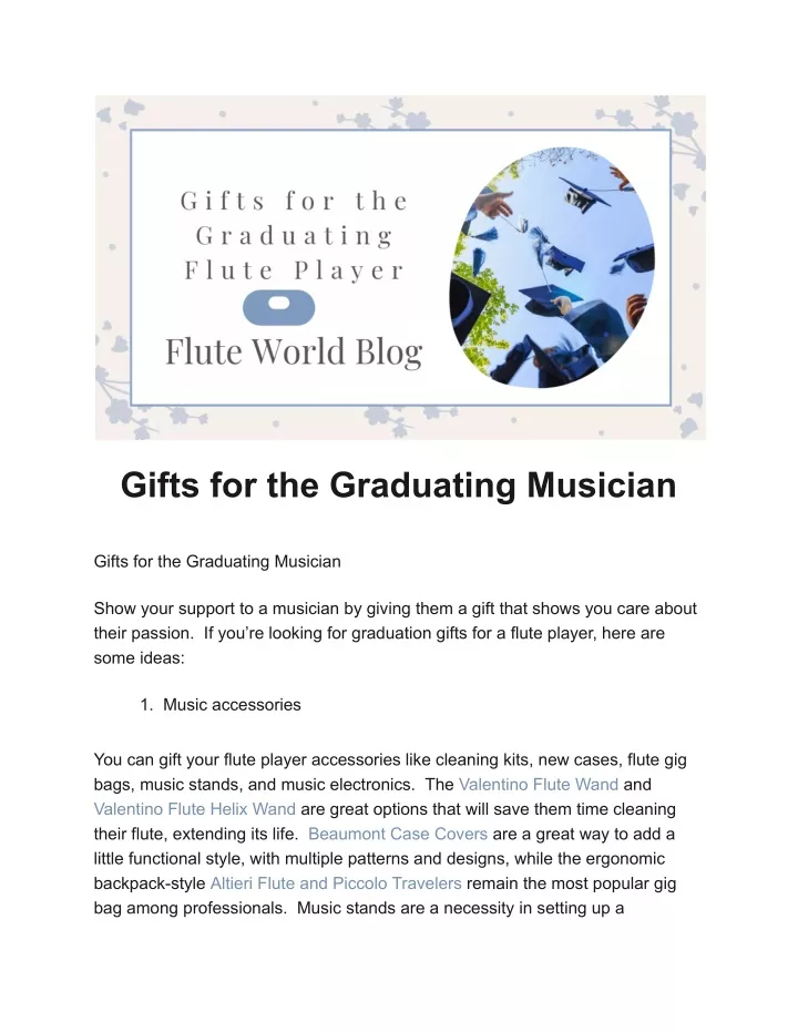 gifts for the graduating musician