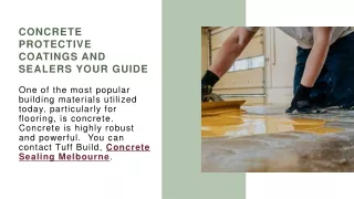 Concrete Protective Coatings and Sealers Your Guide