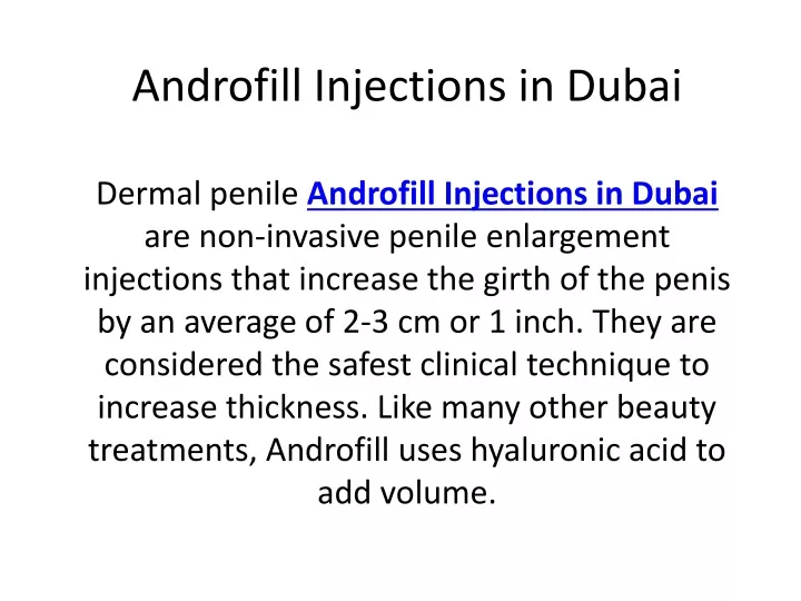 androfill injections in dubai