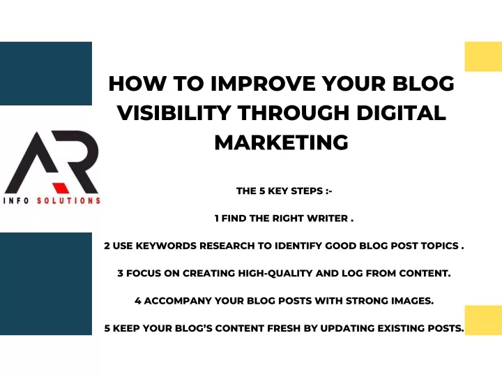 how to improve your blog visibility through