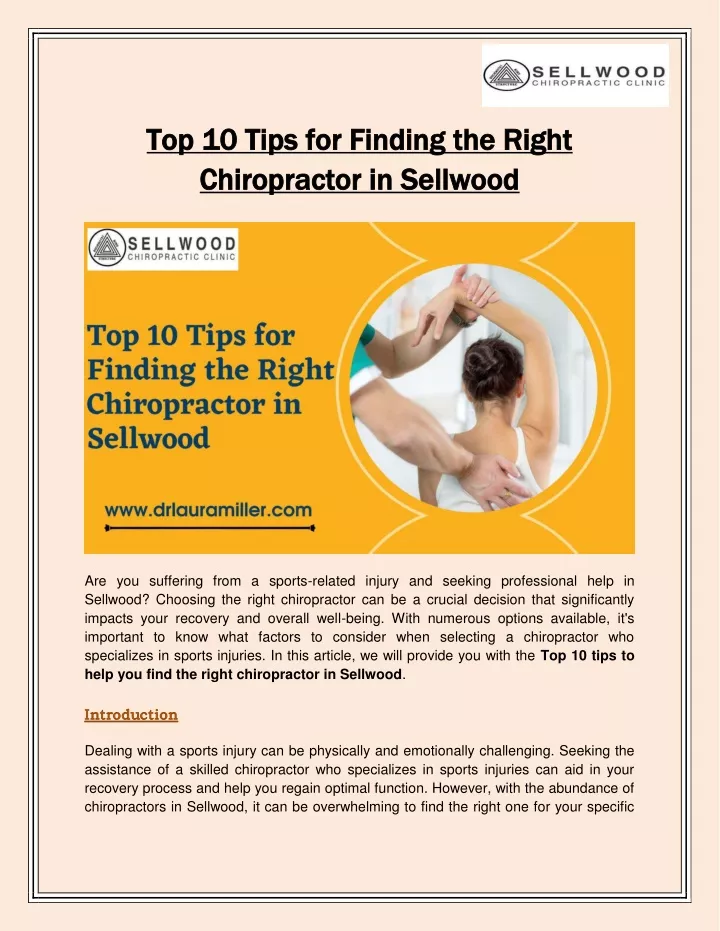 top 10 tips for finding the right top 10 tips
