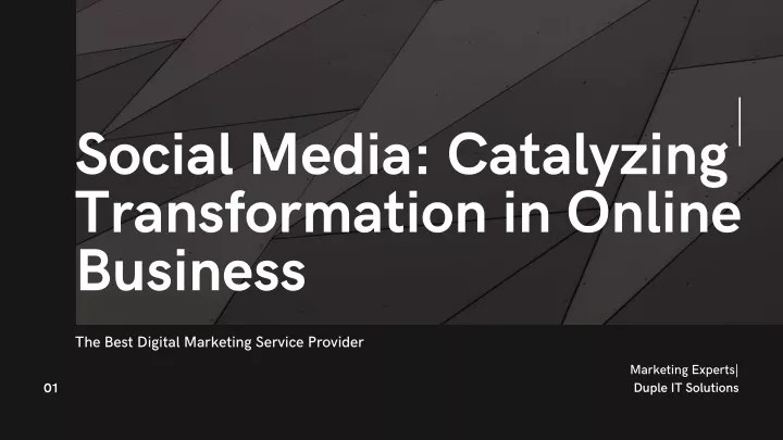 social media catalyzing transformation in online