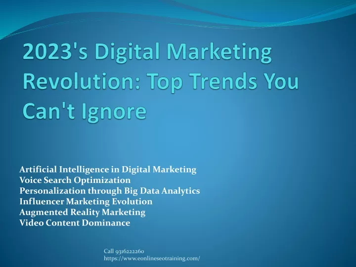 2023 s digital marketing revolution top trends you can t ignore