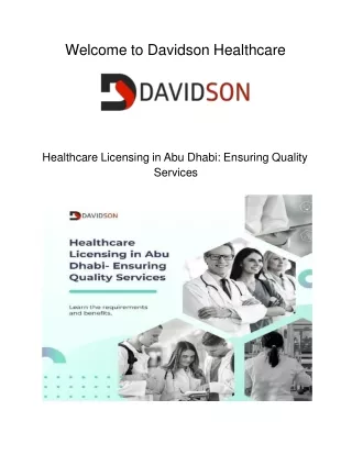Healthcare Licensing in Abu Dhabi Ensuring Quality Services