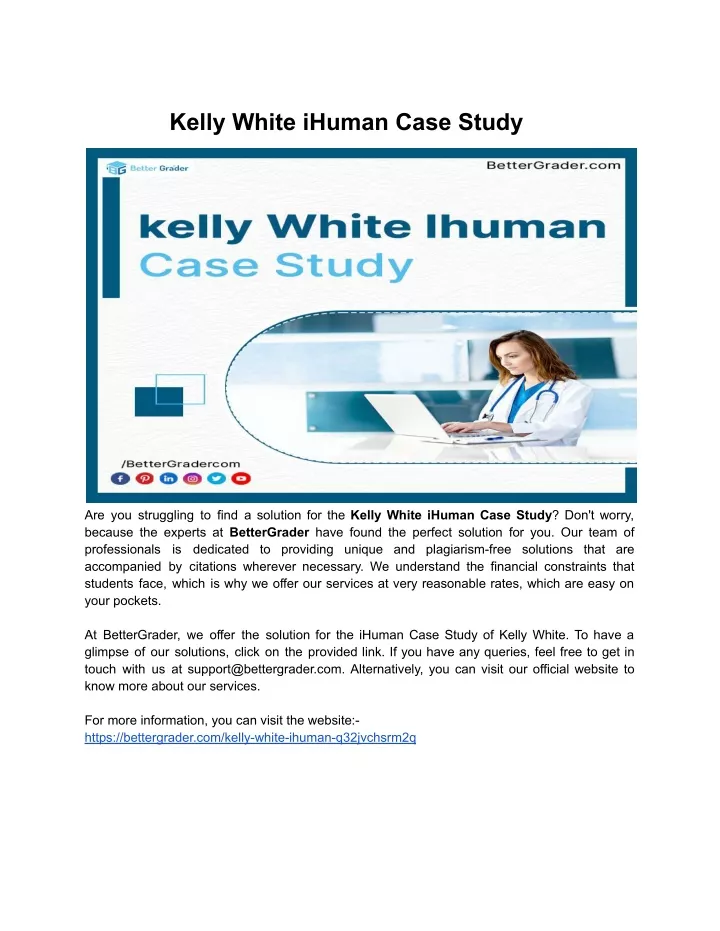kelly white ihuman case study