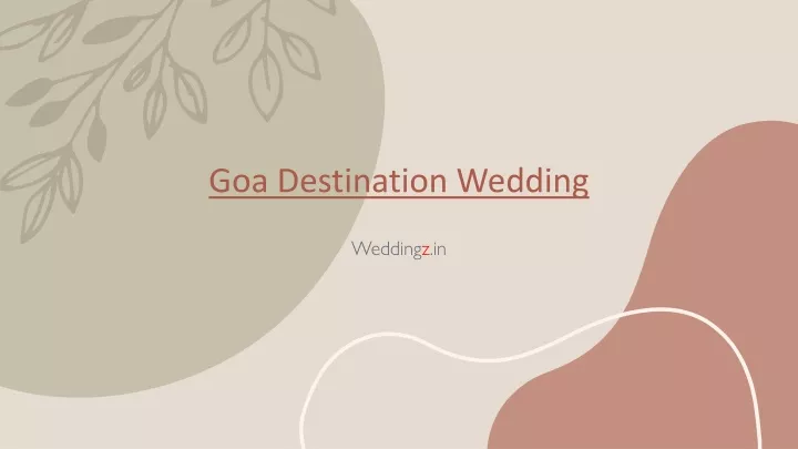 goa destination wedding