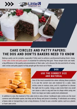 Cake Circles and Patty Papers: The Dos and Don'ts Bakers Need to Know