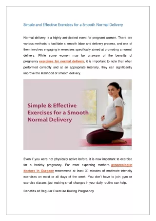 simple and effective exercises for a smooth