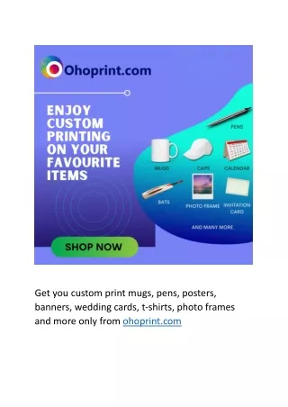 Ohoprint Custom Print Mugs