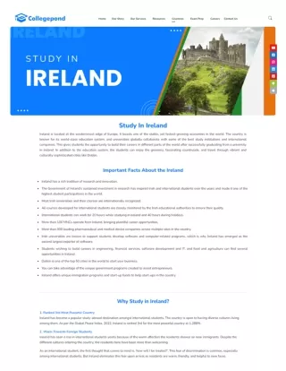 Study in Ireland Colleges, Fees, Cost, Scholarships and VISA