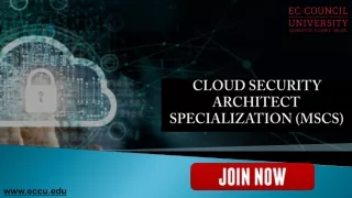 Top 5 Reasons to Join Cloud Security Architect Specialization (MSCS)