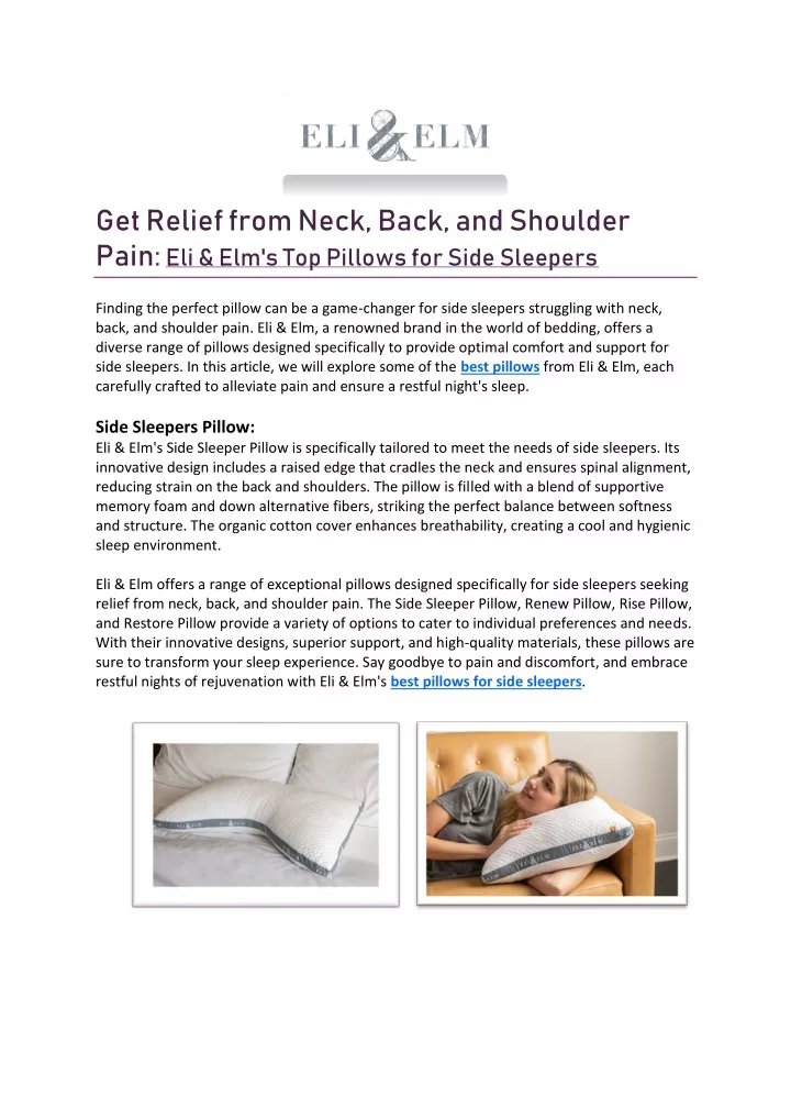 get relief from neck back and shoulder pain