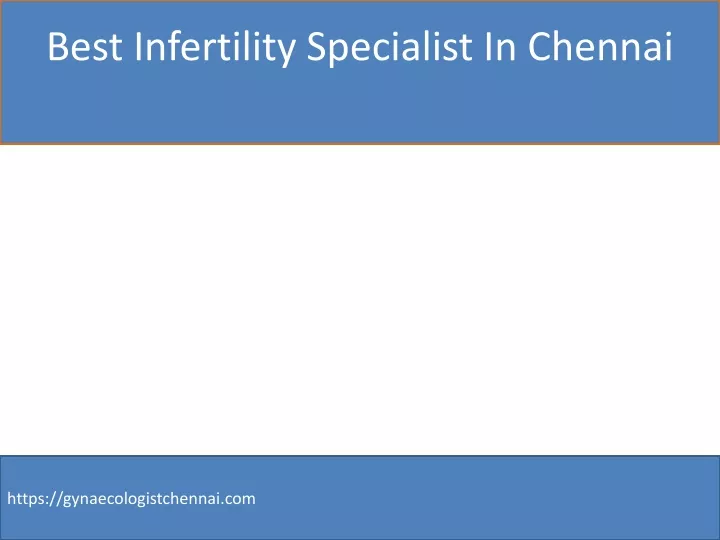 best infertility specialist in chennai