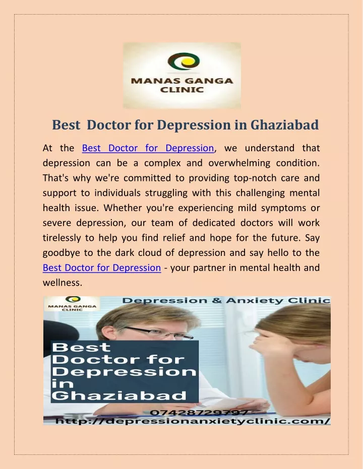 best doctor for depression in ghaziabad