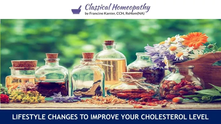 lifestyle changes to improve your cholesterol